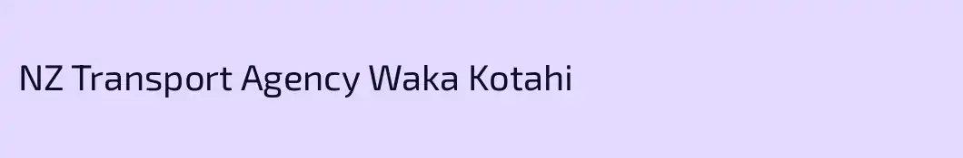 NZ Transport Agency Waka Kotahi